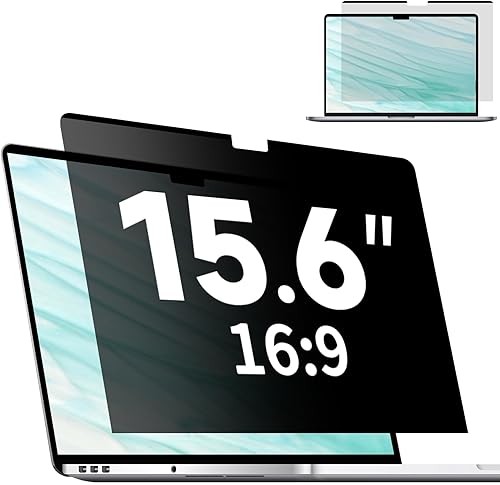 Miniatura 11 de Pantalla magnética de privacidad para laptop de 14 pulgadas, 16:10, filtro de luz azul mate extraíble antideslumbrante, escudo de privacidad para