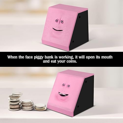 Miniatura 6 de Banco de ahorro para comer monedas, con pilas, caja de ahorro de dinero para niños de 3 años en adelante, para niños, niñas, adultos, Navidad,