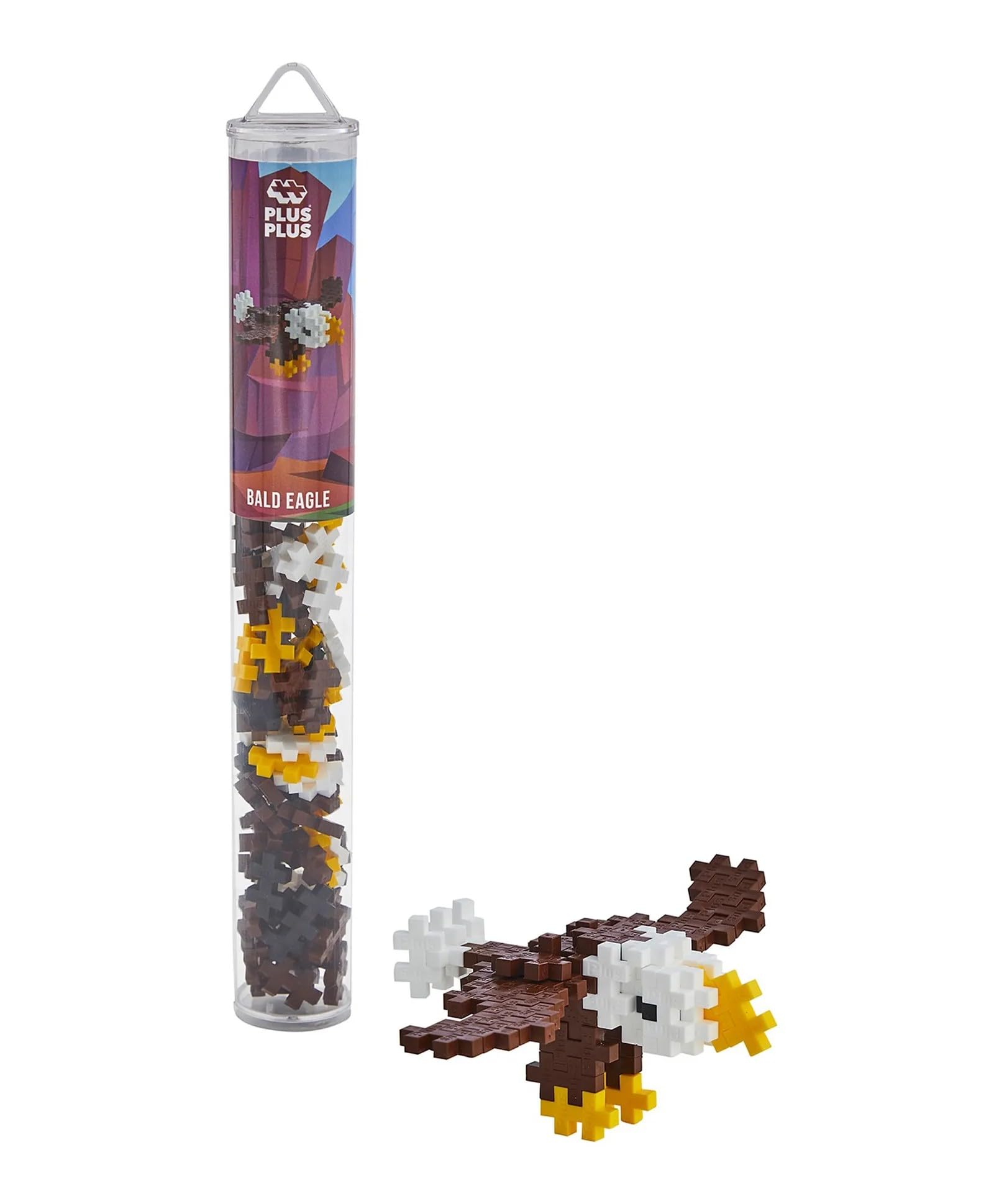 Plus-Plus 9604273 Creative Building Blocks Tube, Eagle, Ingenious Construction Toy, 100 Pieces