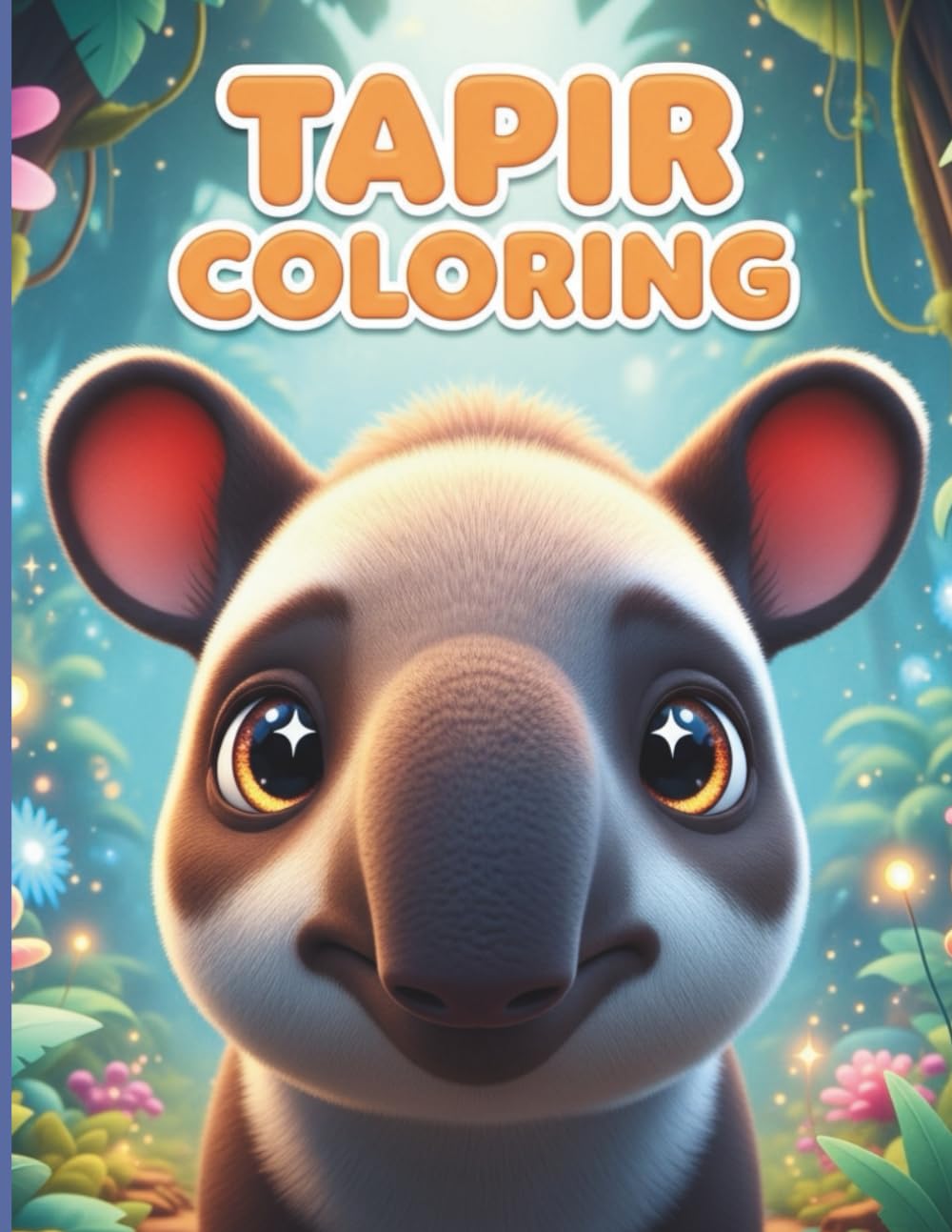 Tapir Coloring Book: Discover and Color Amazing Tapirs: A Fun Coloring Adventure for Kids Ages 4-8