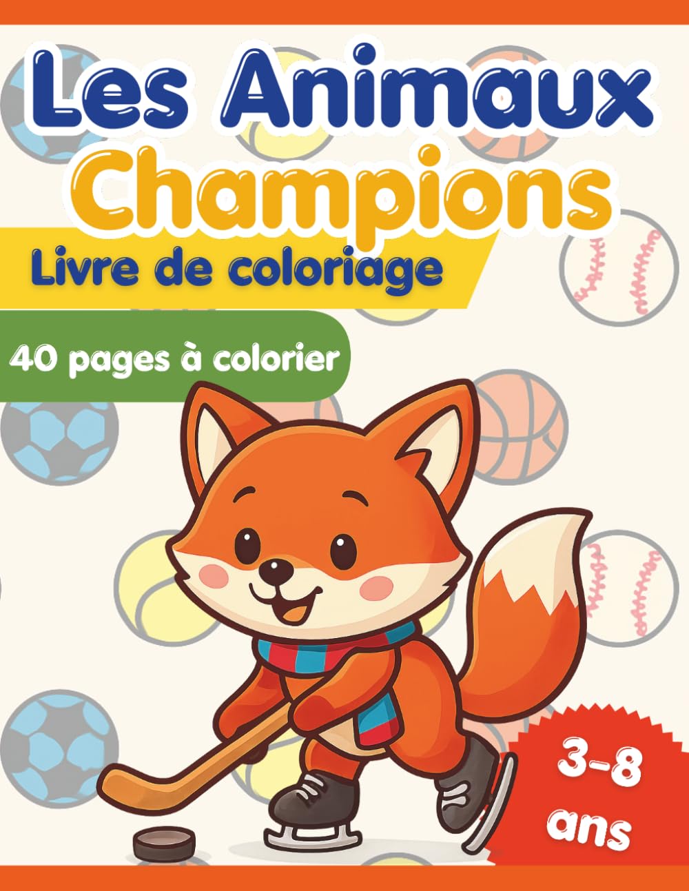 Les Animaux Champions – Livre de Coloriage pour Enfants (3-8 ans)