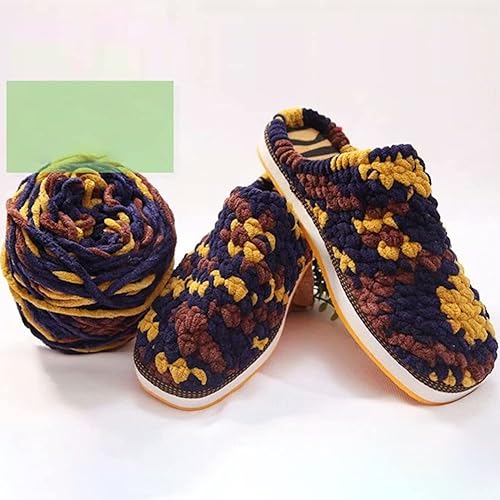 Miniatura 4 de Hilo de tejer, de una sola capa, suave, cálido, esponjoso, grueso, hilo de felpilla, madejas multicolor para tejer y hacer ganchillo, regalo para