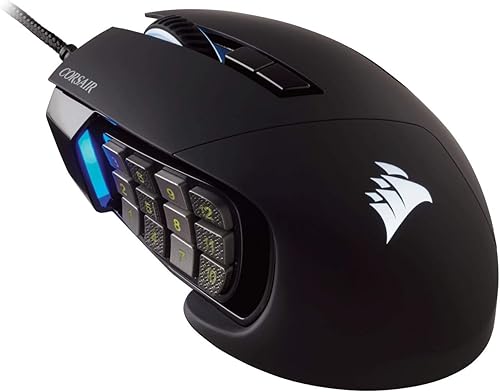 Miniatura 9 de Corsair Scimitar RGB Elite Mouse para juegos MOBA/MMO con cable - 18,000 DPI - 17 botones programables - Compatible con iCUE - PC, Mac, PS5, PS4,