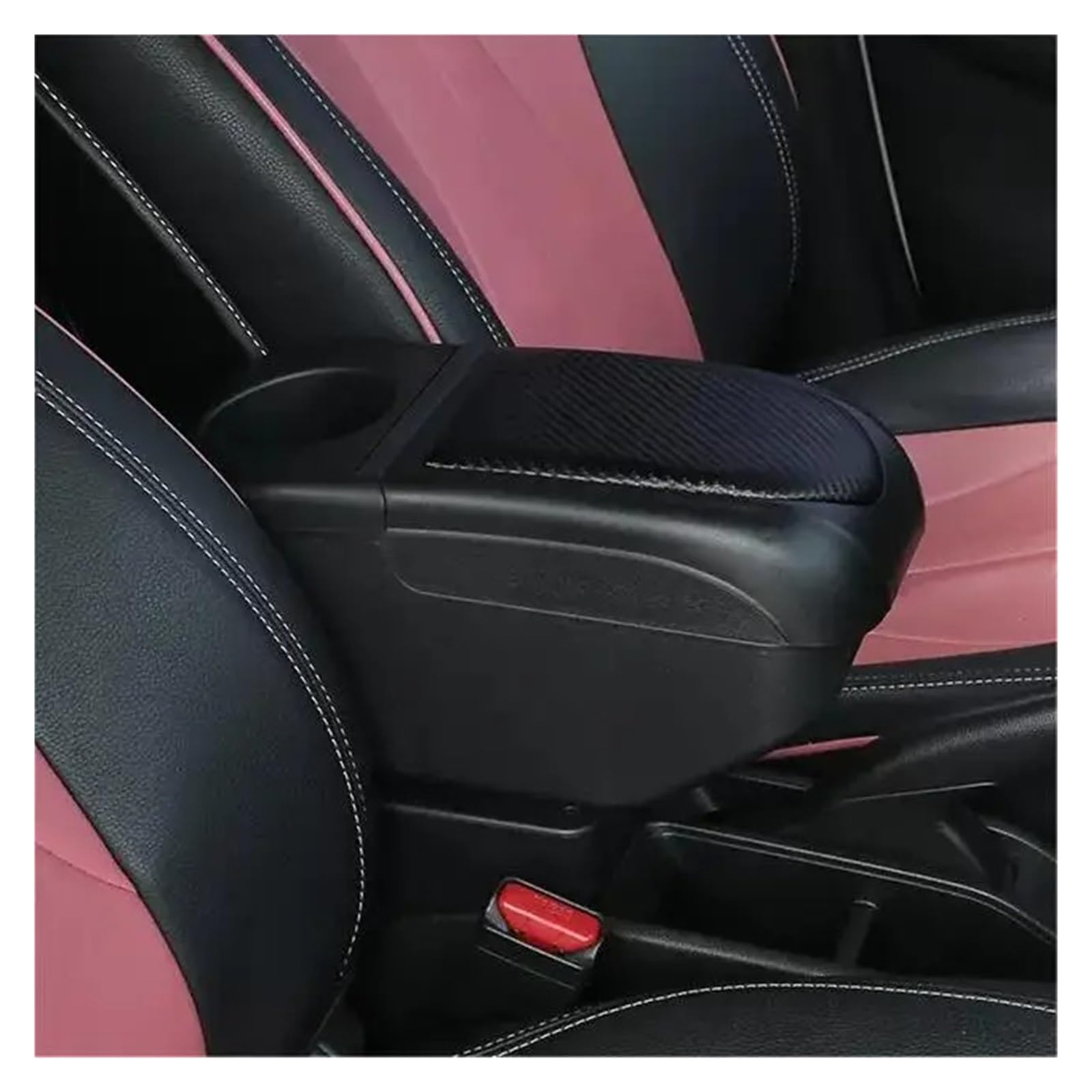 UMDJJU For Hyundai For I10 HB20 2013-2024 Armrest Box Center Storage Car Centre Console Armrest Box(All black color)