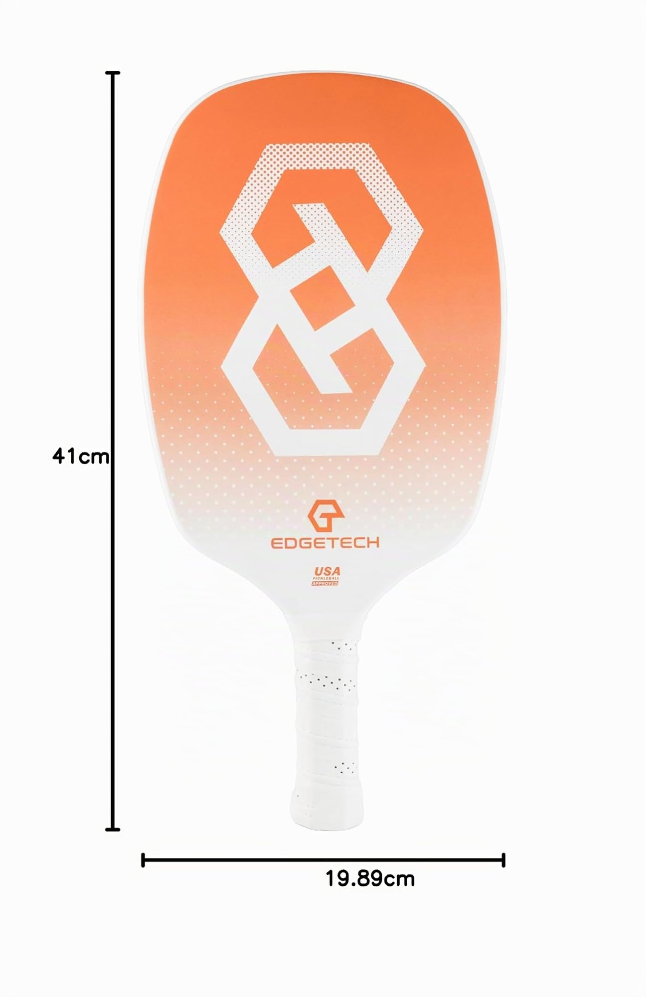 Maximus | Racchetta Pickleball Edgetech 3K Carbonio | Senza Bordo, Bilanciata per Controllo e Potenza | Borsa + 3 Nastri Protettivi Inclusi