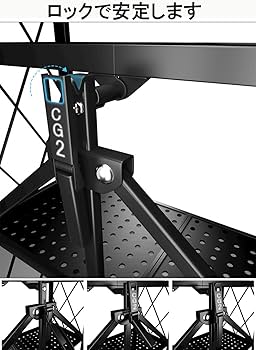 Amazon｜CG2 5段白 メタルラック 折り畳みラック 折りたたみ 棚