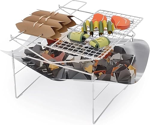 Miniatura 2 de Parrilla Picogrill 498 aplicable con pinzas para parrilla, conveniente y compacto, acero inoxidable, adecuada para acampar al aire libre