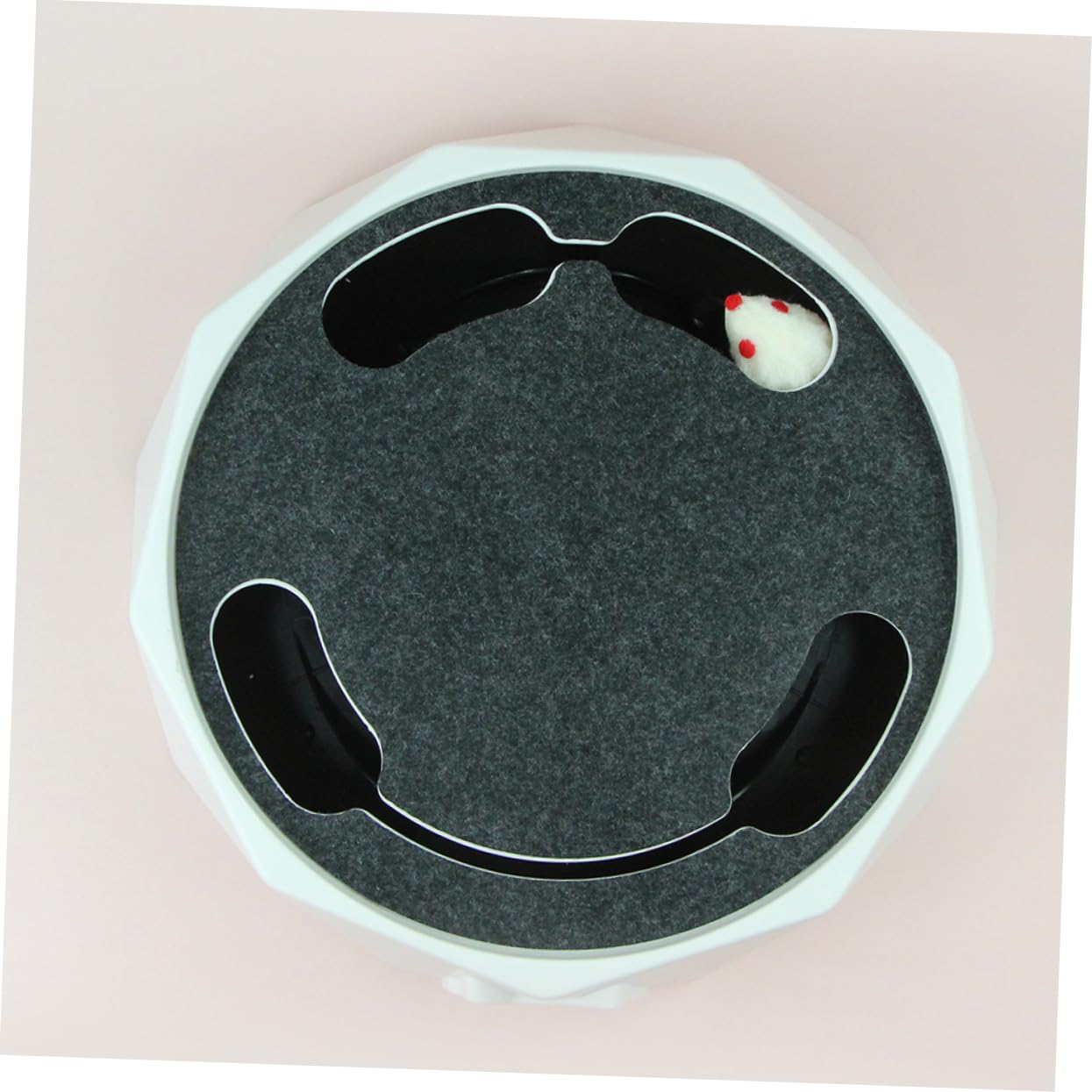 BESPORTBLE Gioco Interattivo per Gatti Topo Elettrico Burrowing Bianco