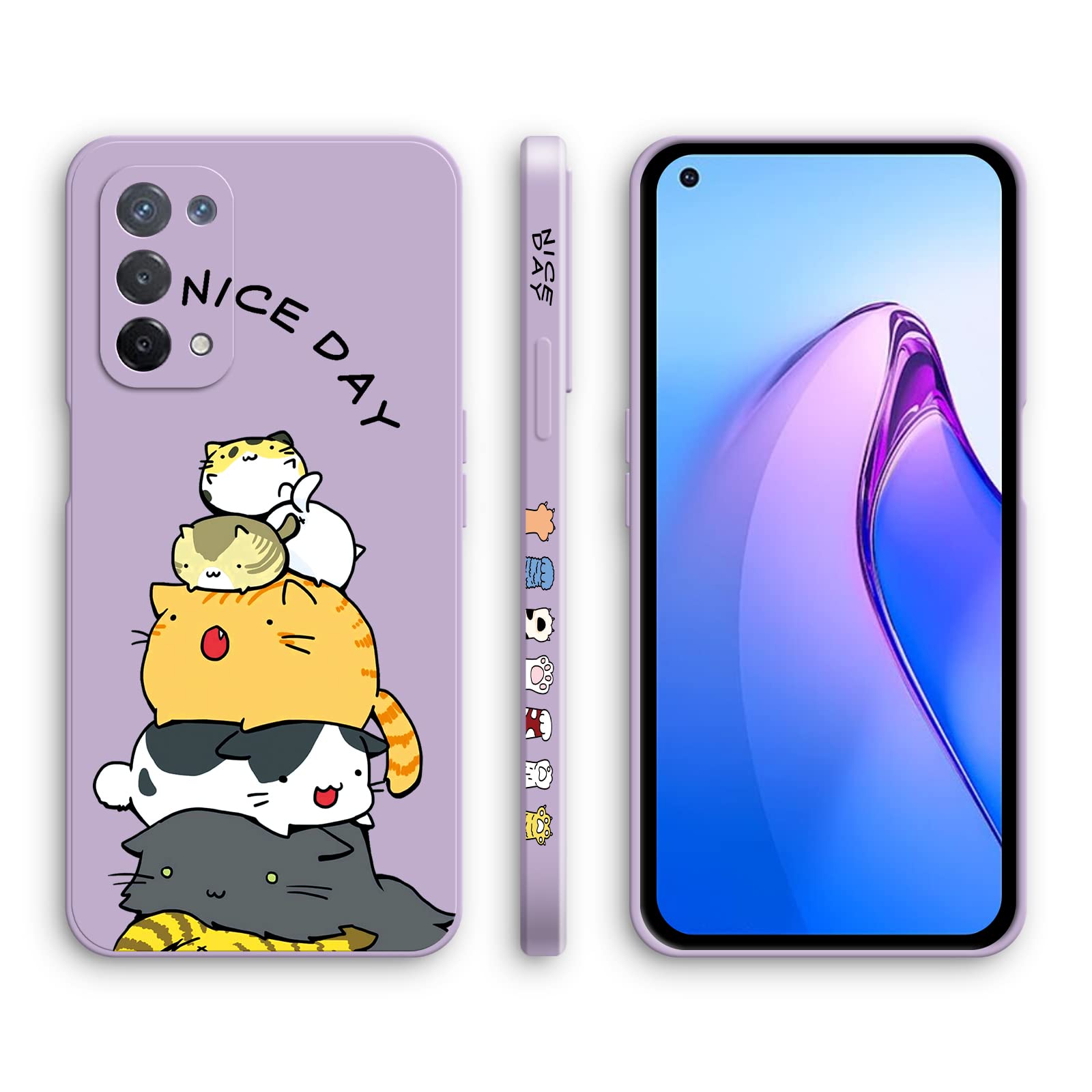 YUXING Cover Transparente Glitter per Oppo A57 5G / Oppo A77 5G, Ragazze Donna Flora Motivo Custodia Bling Sottile, Antiurto Scintillante TPU Case (Gold