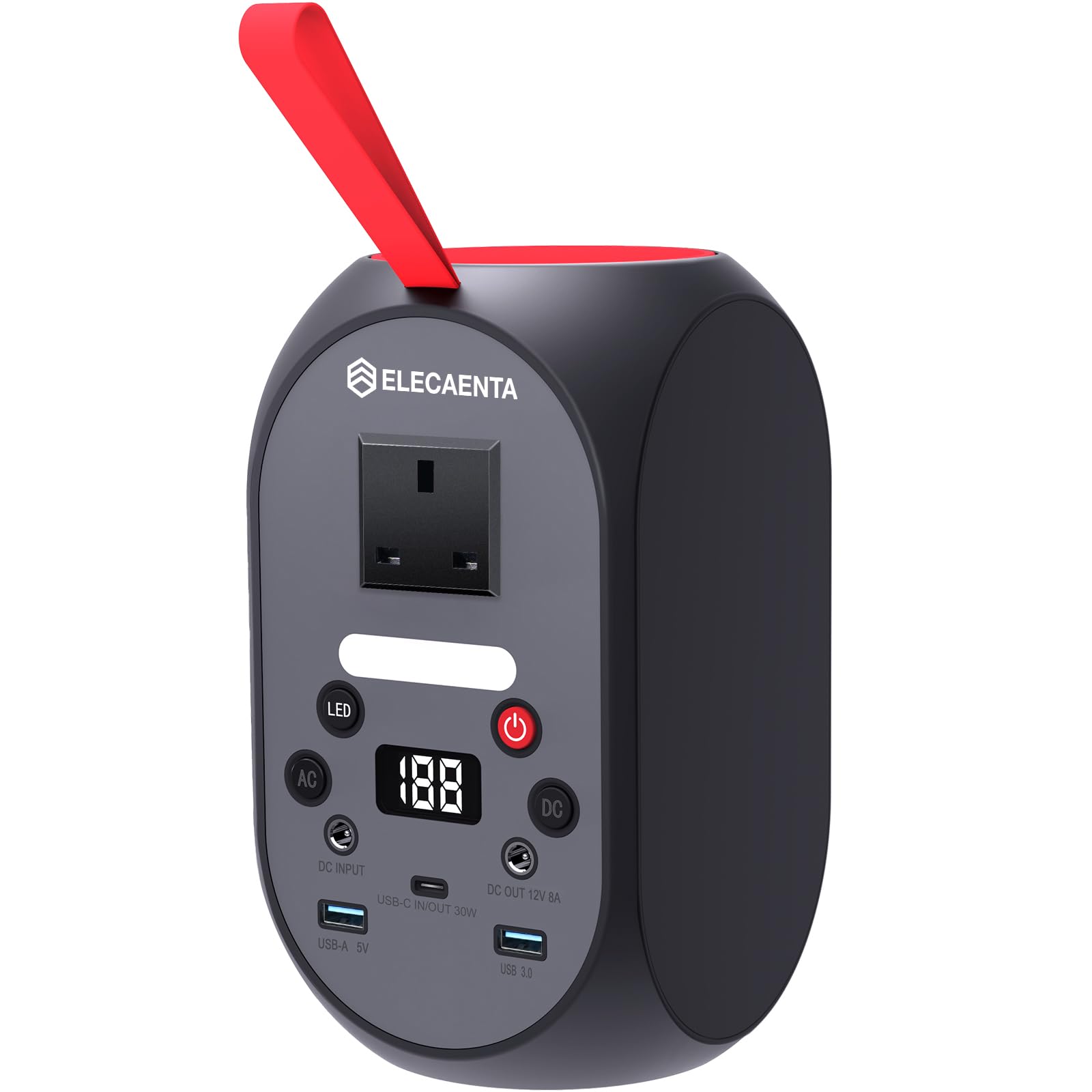 ELECAENTA Portable Power Station, 99Wh LiFePO4 Battery 6x Lifespan