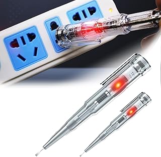 Responsive Electrical Tester Pen - Electrical Tester Pen Screwdriver, Screwdriver Probe with Indicator Light, 70-250V Waterproof Voltage Tester Induced Electric Pen - 2PCS