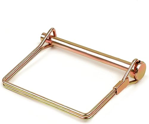 Miniatura 4 de Minelife 12 pasadores de bloqueo de alambre, pasador de bloqueo de eje de seguridad resistente de 14 de pulgada para remolques de granja, carros,