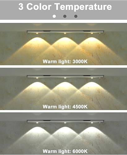 Miniatura 2 de Luces para debajo del gabinete, luz inalámbrica con sensor de movimiento para interiores, funciona con batería recargable de 1100 mAh, luz nocturna