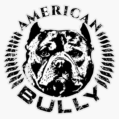 Adhesivo de vinilo para portátil de American Bully, impermeable, 5 pulgadas