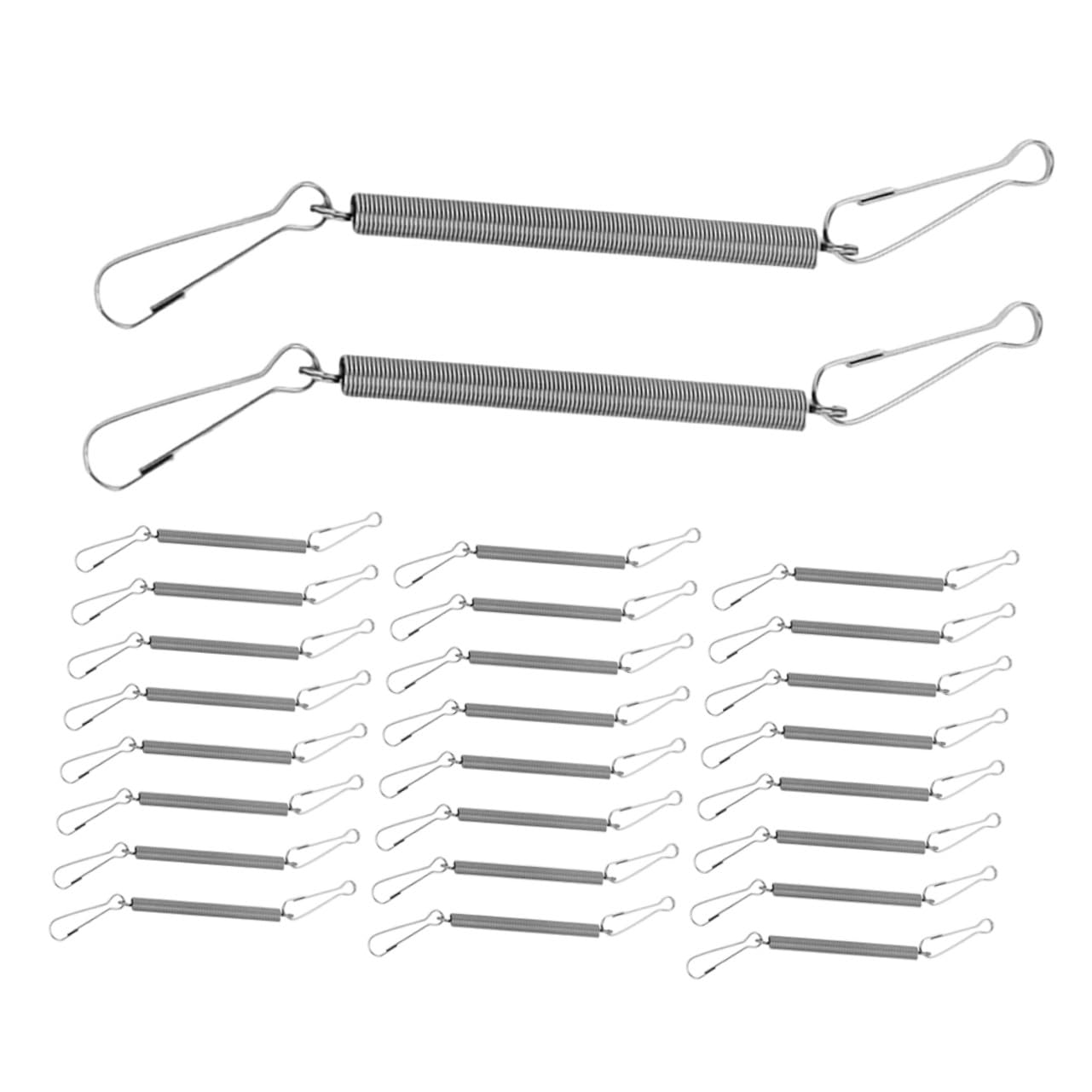 ORFOFE 50 Pezzi Clip a molla in acciaio per supporto bevitore appeso gabbia piccoli animali coniglio criceto holder fissaggio bottiglia acqua