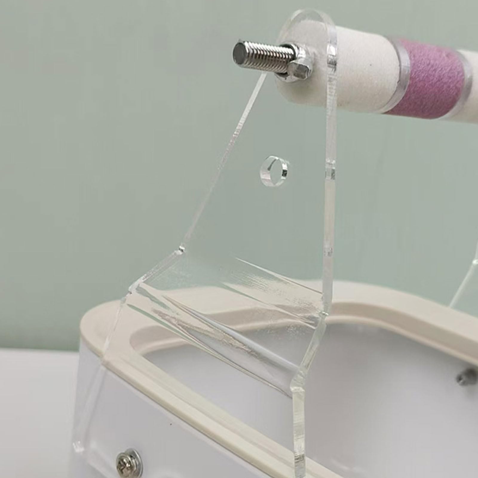 Soporte para Inodoro para pájaros de fácil Limpieza, Cubo extraíble, Percha de pie para periquitos, tortolitos, Accesorios de Entrenamiento para pájaros, Accesorio para Loros