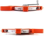 QWORK 1/2" x 164' Mesure de ruban en fibre de verre à double face pour l'ingénieur, Orange