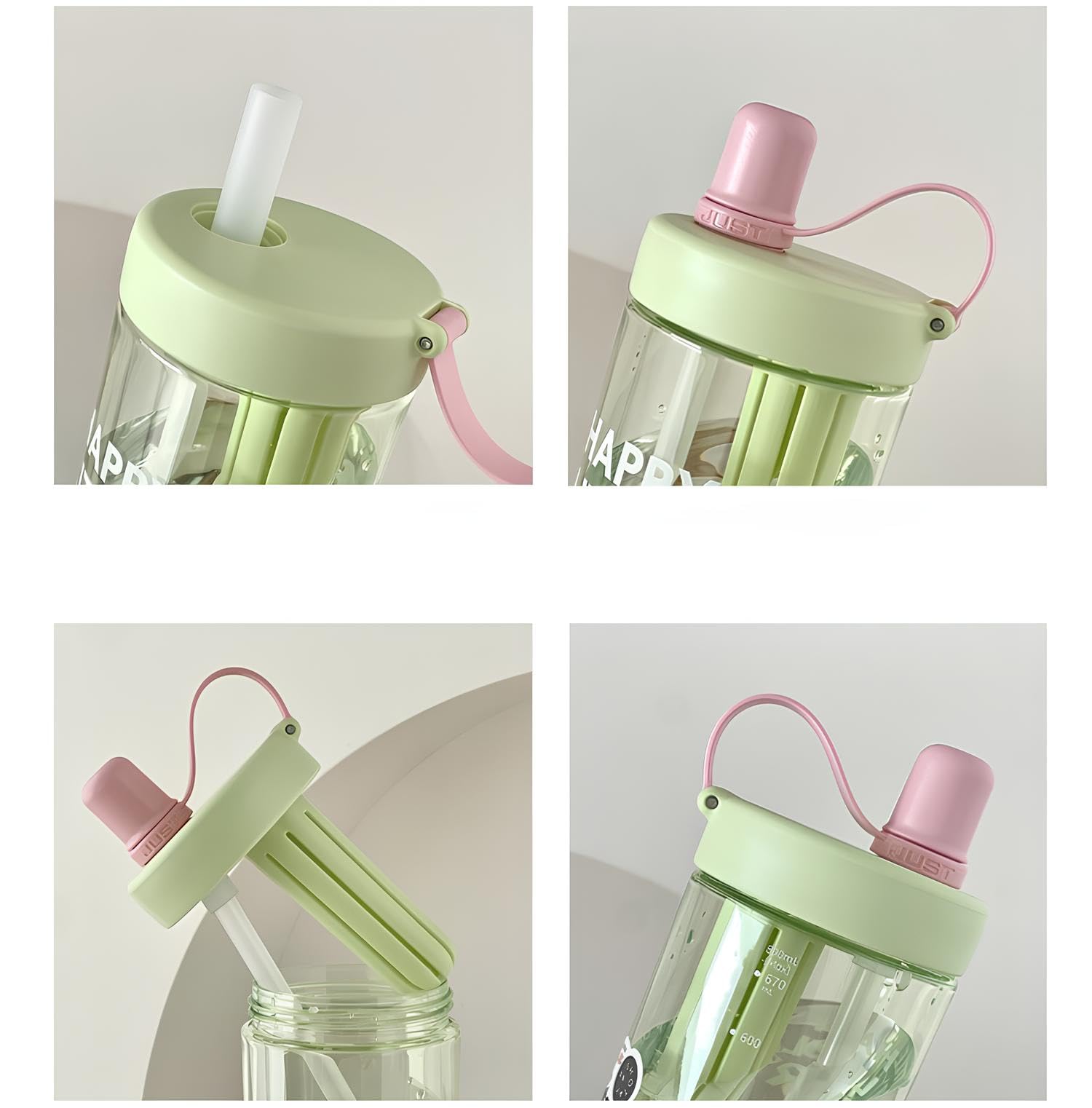 THE VENTI SHOTAY COOL Unbreakable Water Bottle with Sipper BPA Free Tritian, Leak-Proof Water Bottle Ideal for Office, Sports, School, Gym (620ML-White) 4