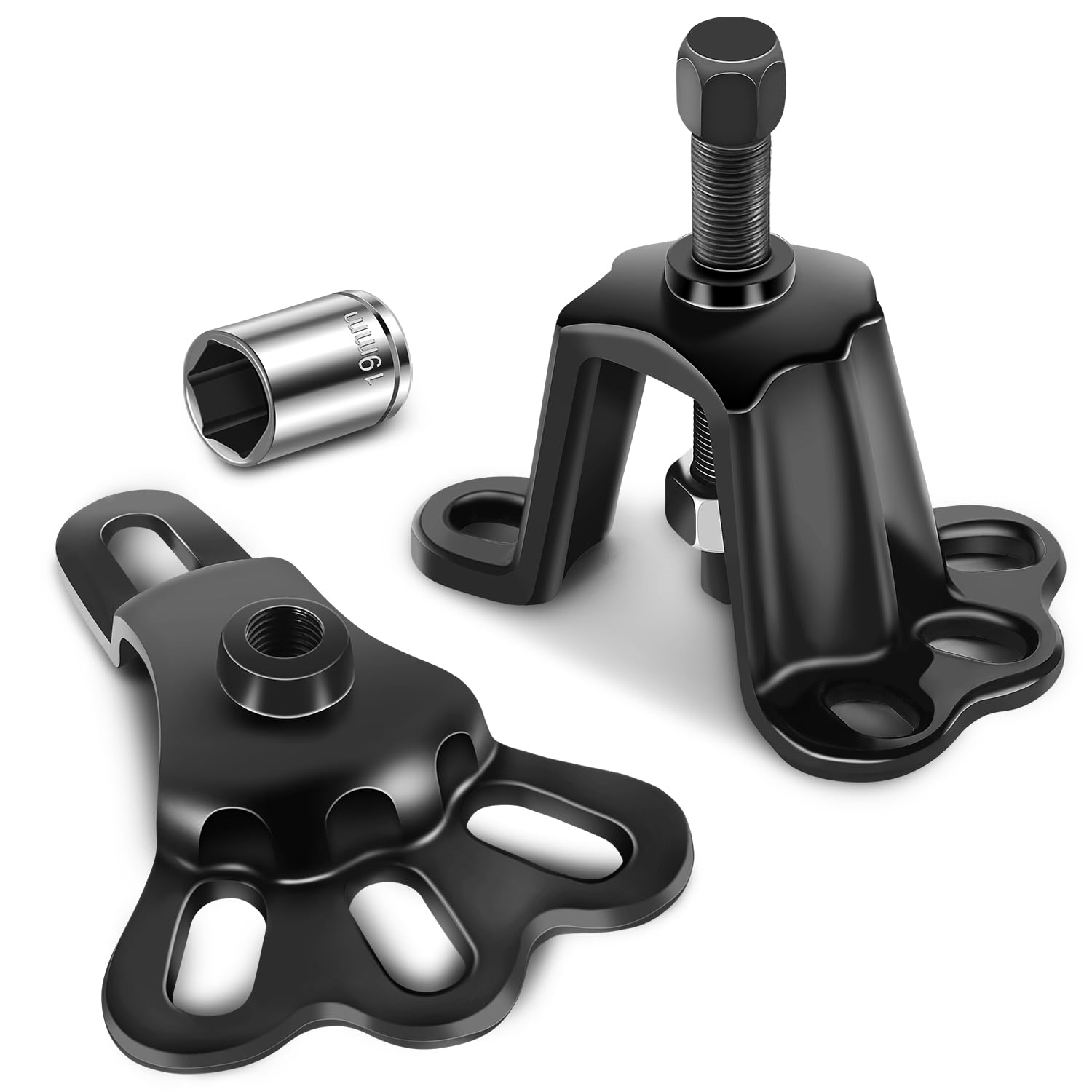 PM PERFORMOTOR Universal Front Wheel Bearing Puller and Rear Axle Puller Set, with Fastening Nut, Socket, for Installer Remover Auto Hub, Fit 3-3/4