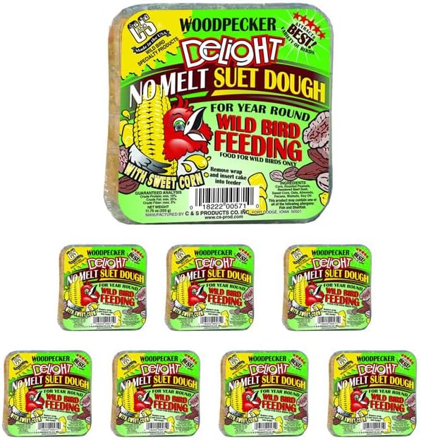 Generic C&S Woodpecker Delight No Melt Suet, 11.75 oz., Pack of 8