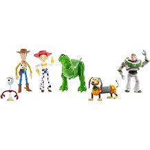 Mattel Disney and Pixar Toy Story 4 Playset with Figures Excursion Adventures 6 Pack featuring Woody Buzz Rex Slinky Jessie and Forky GDL54
