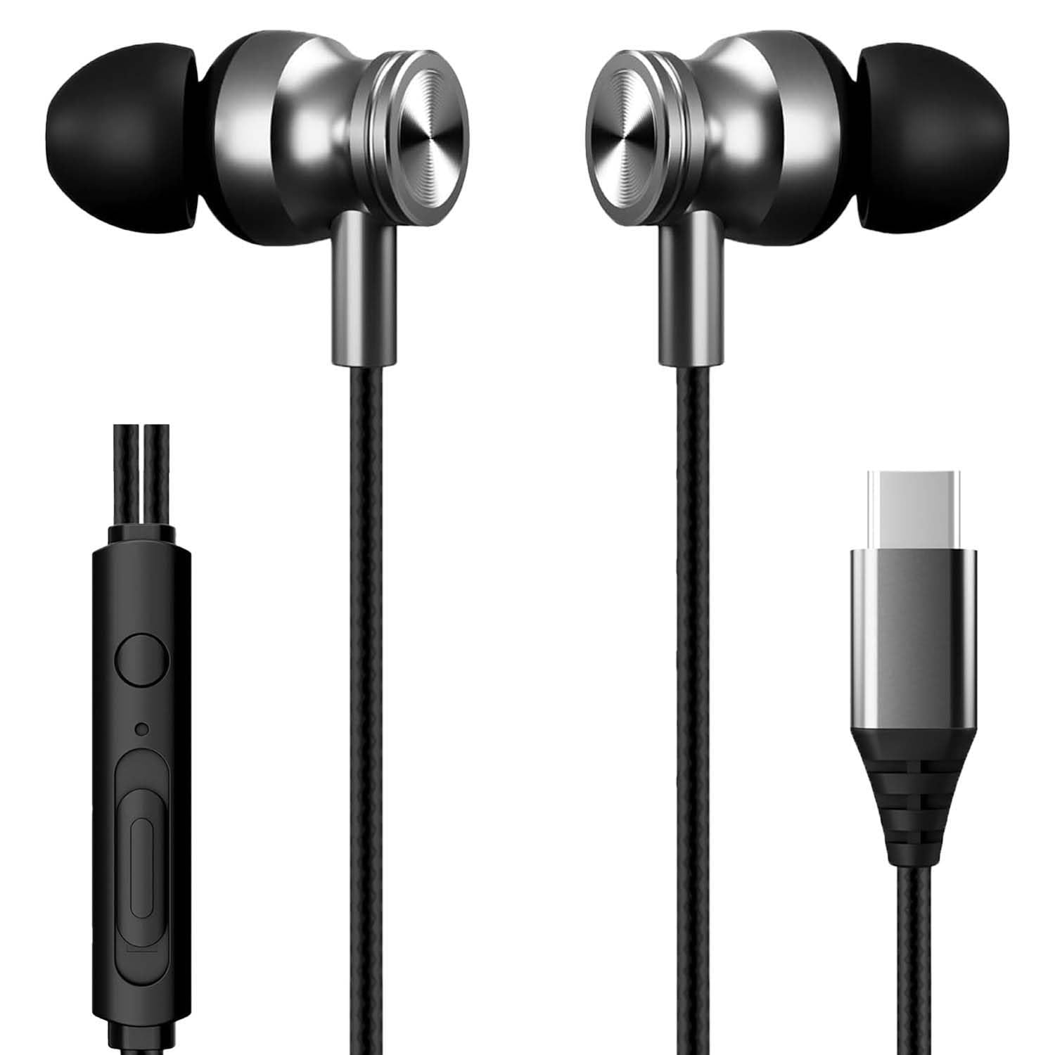 Kratos Thump Plus Type C Earphone, 13mm Bass Drivers, Inline Control, IPX5 Water Resistant, Comfort Fit C Type Earphones with Volume Control, Metallic (B0D6Z1QKZR) Amazon Price History, Amazon Price Tracker