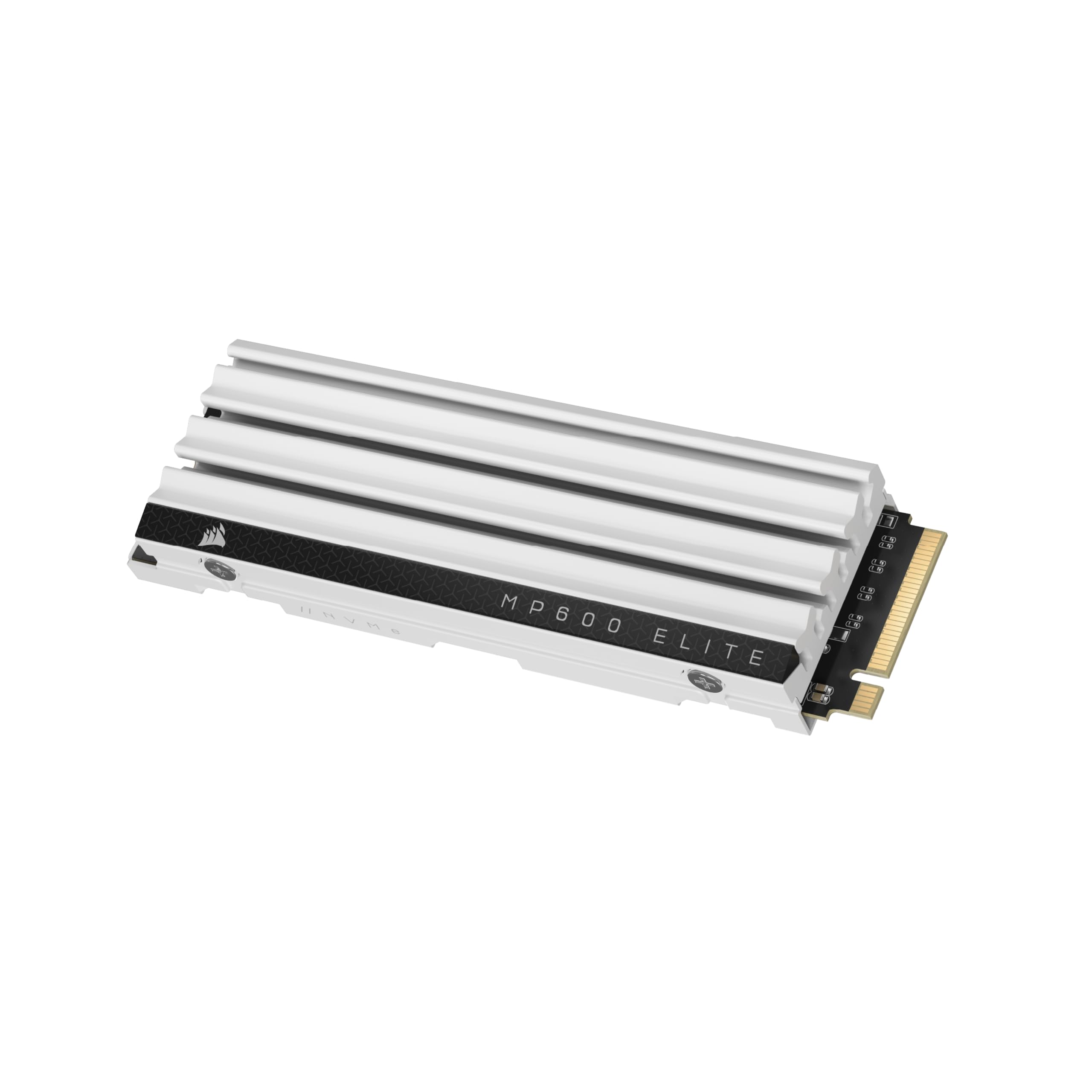 Corsair MP600 Elite M.2 PCIe Gen4 x4 NVMe SSD für PS5 – Inklusive Kühlkörper – M.2 2280 – Bis zu 7.000MB/Sek. Sequentielles Lesen – High–Density 3D TLC NAND – Weiß 4TB