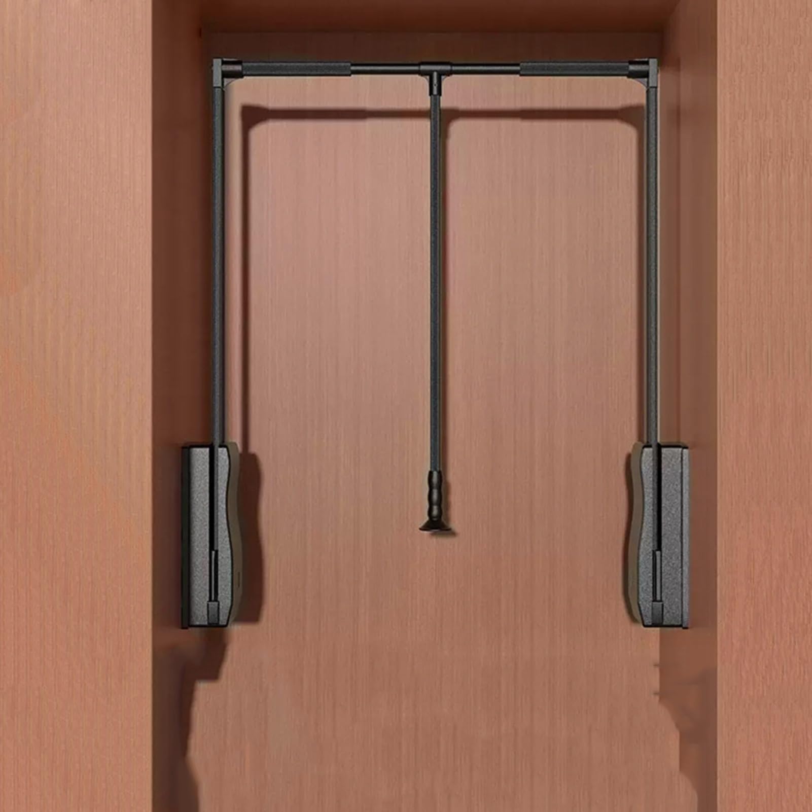 Porte-pantalons robuste réglable avec amortisseur pour dressing