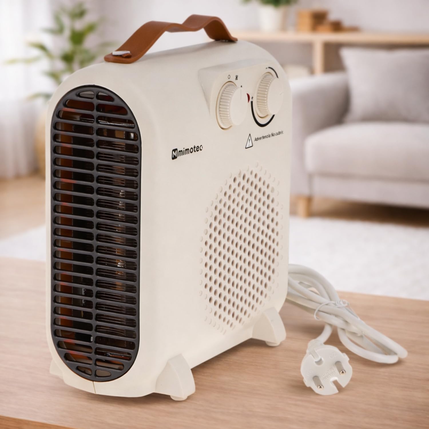 M mimotec - Calefactor Eléctrico Green Comfort 2000W Mimotec, Calefacción Portátil de Suelo, Doble Potencia 1000/2000W, Bajo Ruido <53 dB, IP20, para Estancias hasta 20 m131 — view 10