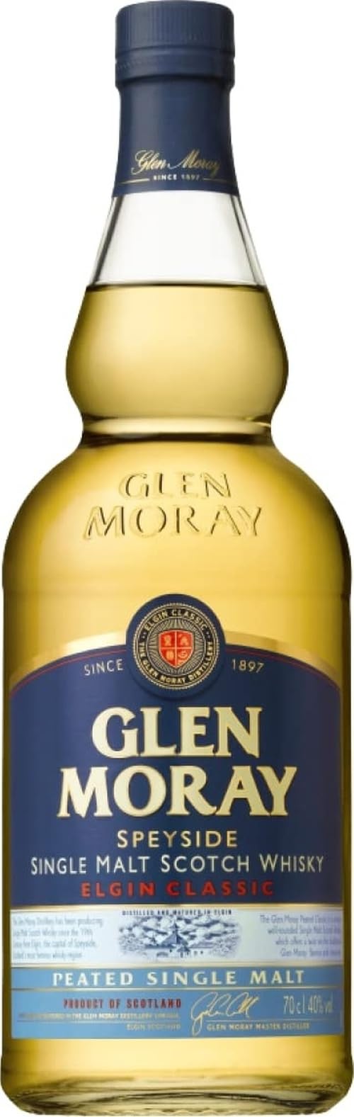 Glen Moray Peated Speyside Single Malt Scotch Whisky