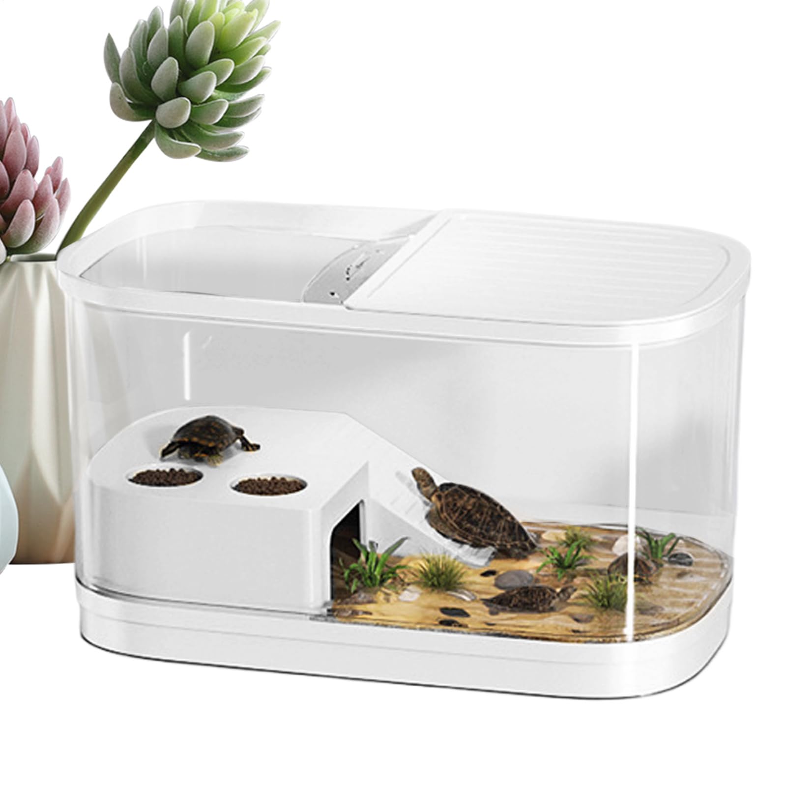 Terrarium dla gadów Pojemnik hodowlany dla gadów | Zbiornik dla węża Dla zwierząt takich jak brodate agamy, żółwie, gekony, pająki, kameleony, węże, żaby oraz