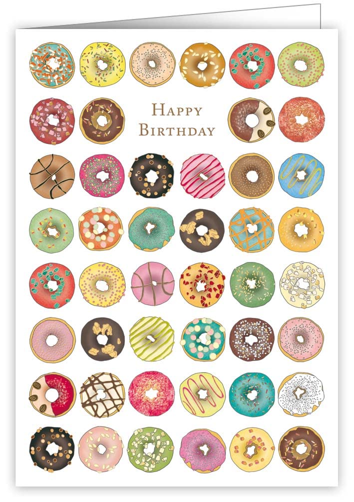 Quire CollectionsQuire Mac Classic Card Happy Birthday Doughnuts, 115 x 163mm