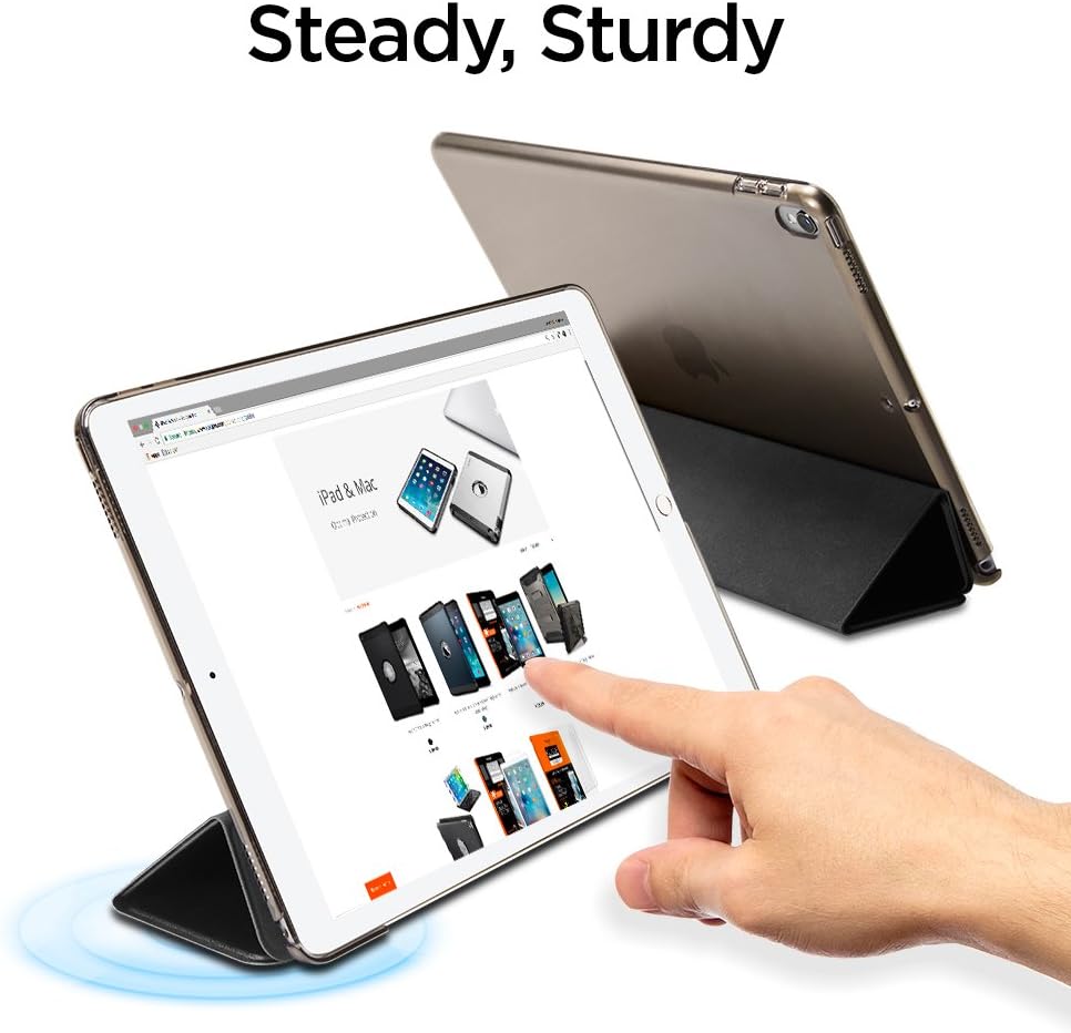 Spigen Smart Fold Designed for iPad Air 3 Case (10.5 inch 2019), iPad Pro 10.5 Case (2017) - Black