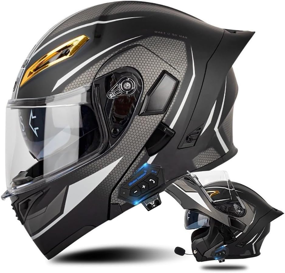 Casque moto modulaire Bluetooth pour les longs voyages et trajets urbains quotidiens