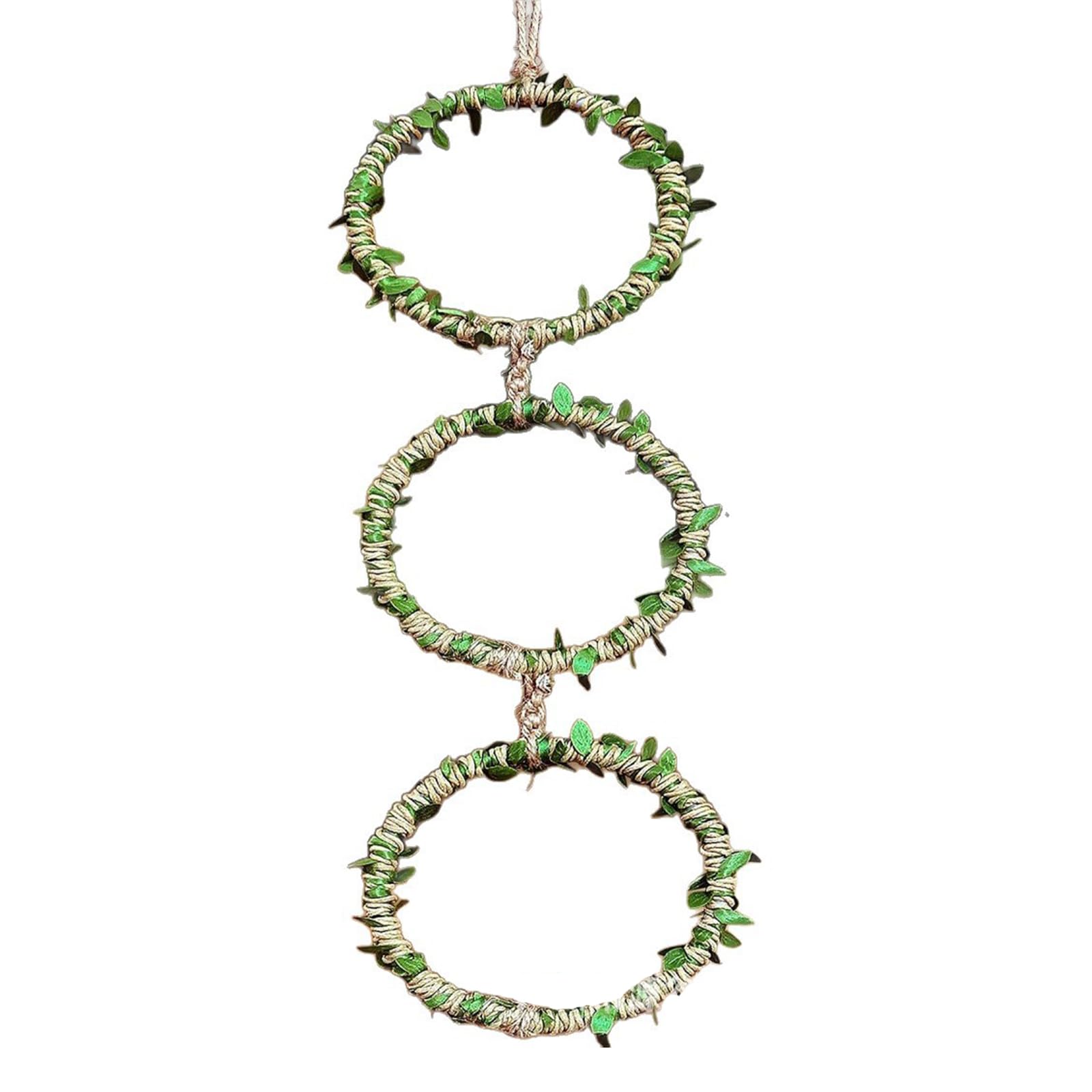 Dei tkeyts Snake Climbing Rings for Ball Python, Reptile Climbing Toy with Hemp Rope, Snake Accessories for Vivarium for Corn Snake Ball Python Lizard Tank Cage Enrichment Accessories