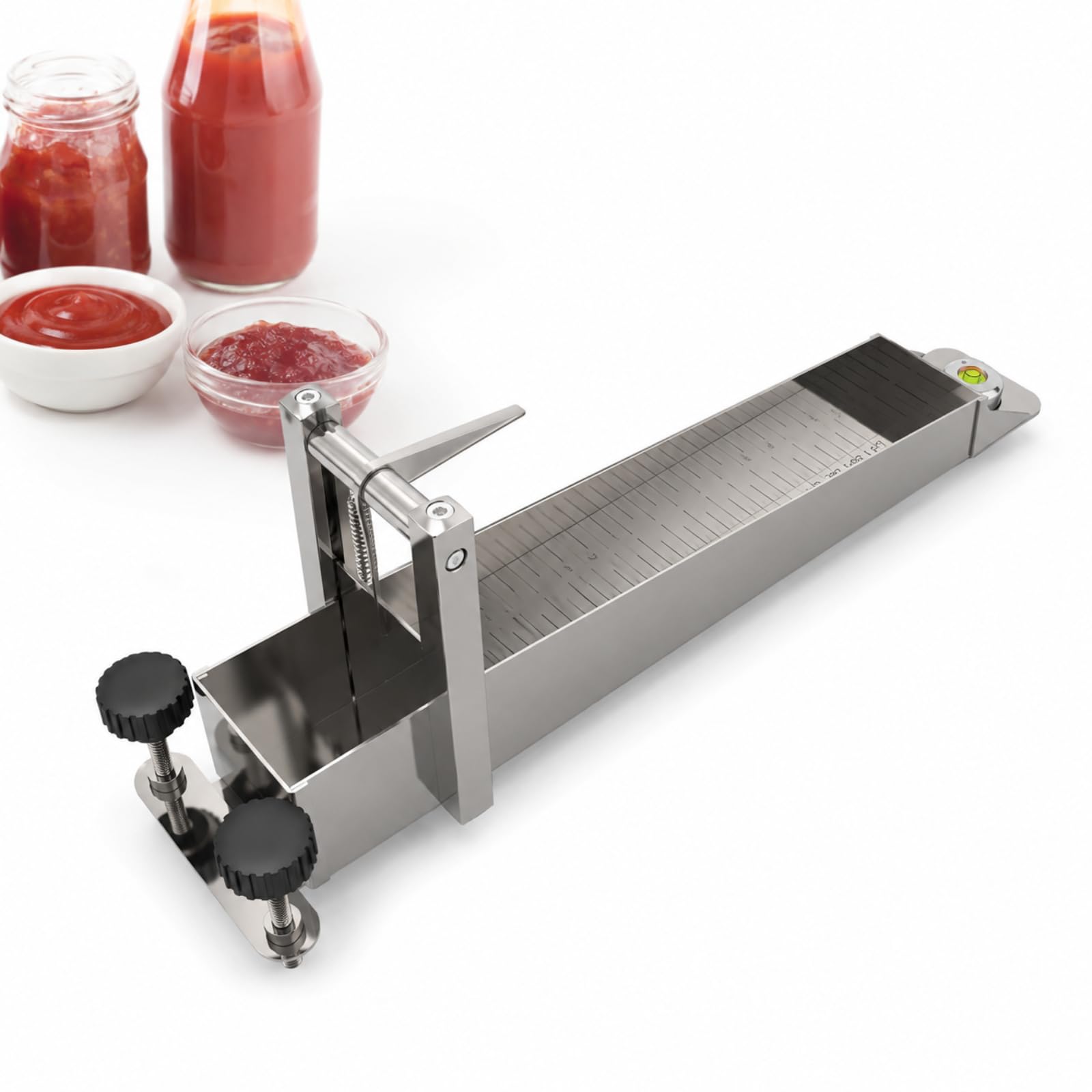 Medidor Automático De Viscosidad De Alimentos, Consistómetro, Capacidad De Muestra De 75 Ml, Longitud De 240 Mm, Medición De Flujo En 30 Segundos, para Mermeladas, Kétchup, Salsas Y Aderezos.