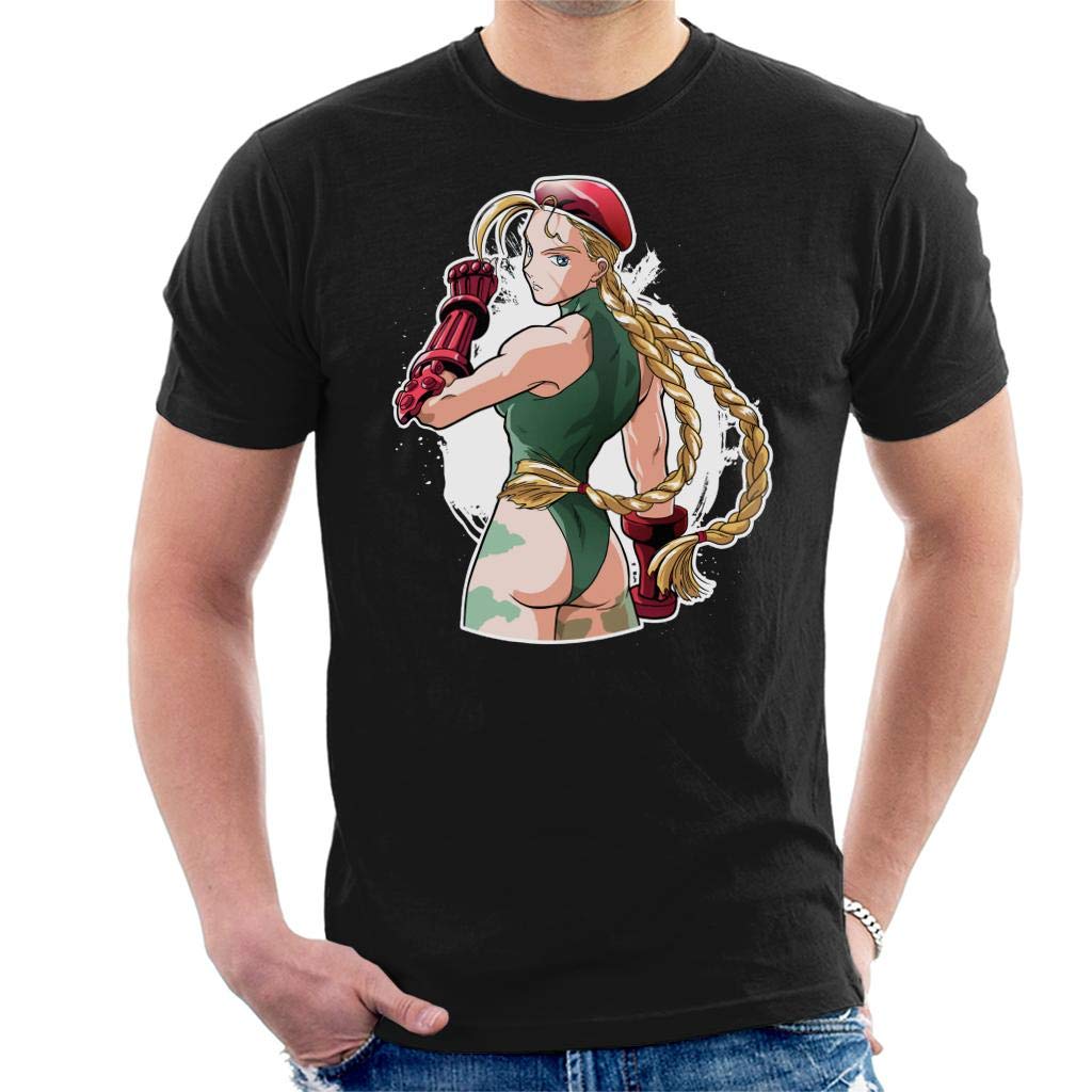 Street Fighter Cammy Back Men's T-Shirt Black