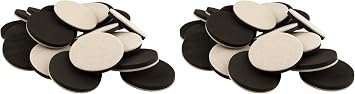 SuperSliders 4733495N 20 Piece Value Pack Reusable Furniture Sliders for Hardwood Floors 3-1/2" Round, Linen Pack of 2