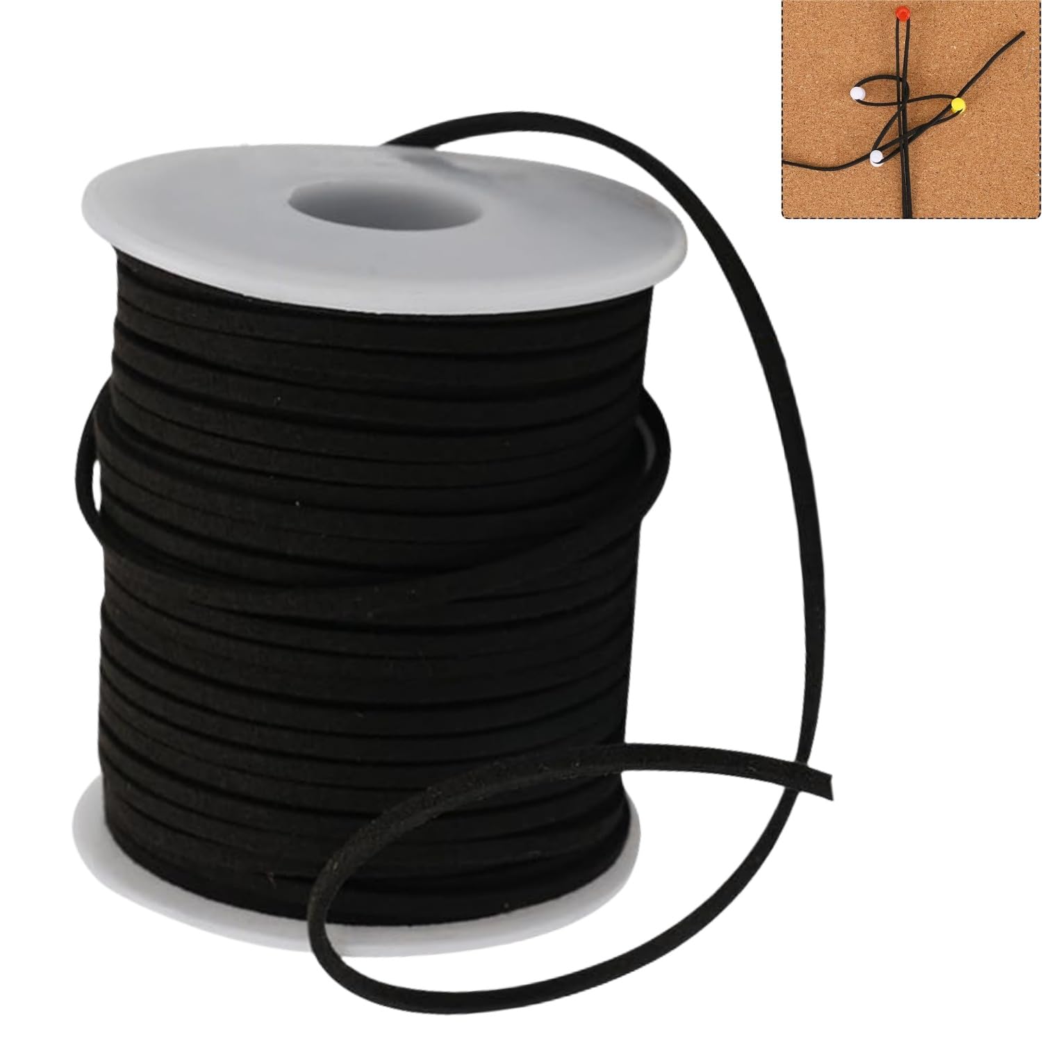 Zwenjuan Brown Flat Leather String Cord,45M Leather Cord For Bracelets Necklaces Craft, Faux Leather String For Diy Braiding & Shoe Laces(3Mm)