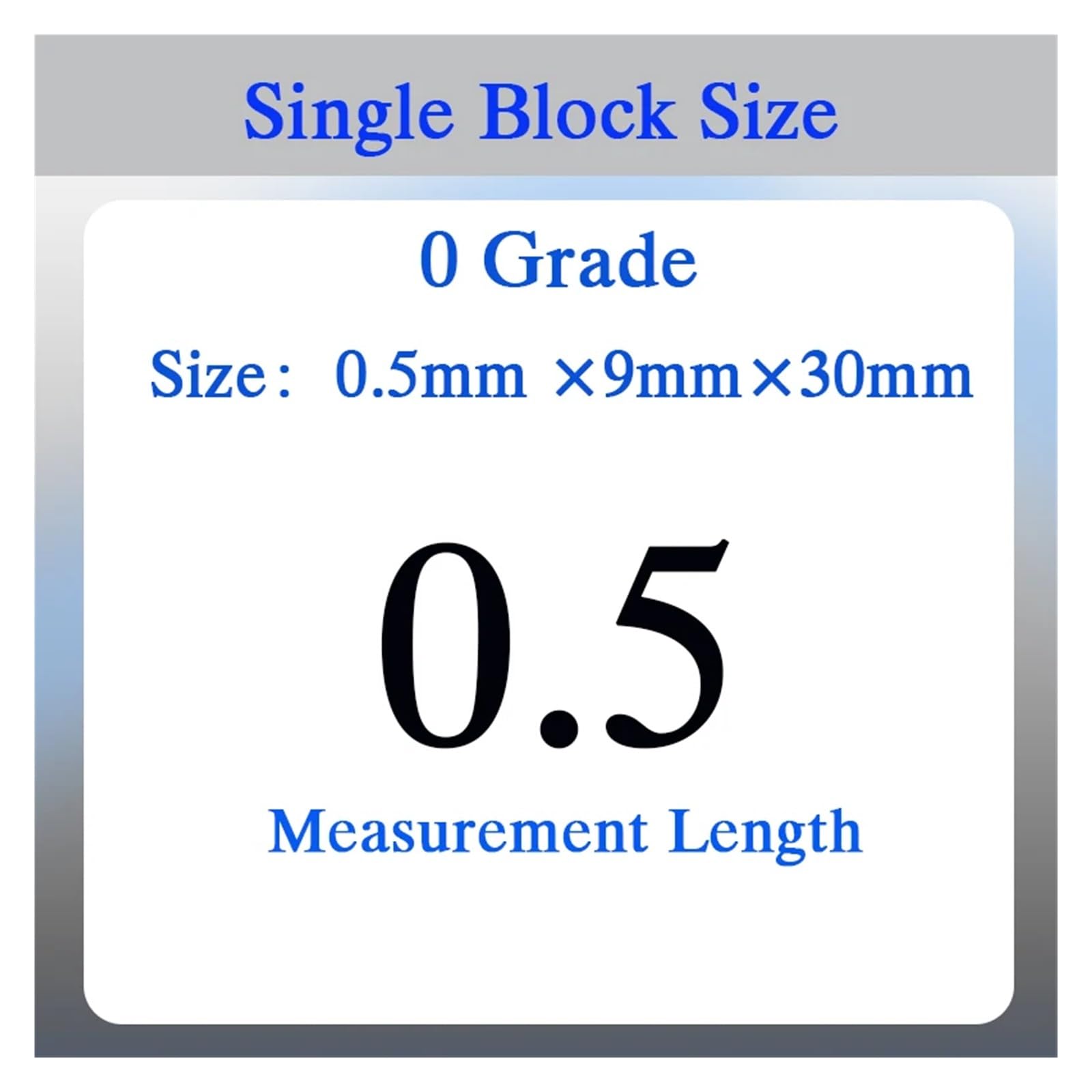 Lot De 5 Blocs De Jauge En Acier Rapide 0,5 à 100mm - Outil De Mesure De Précision