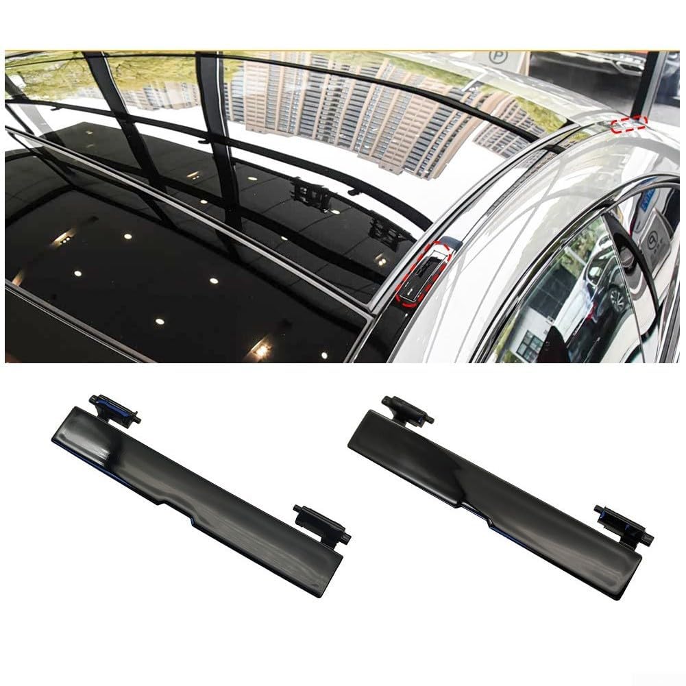 Ersatz Dachblende Abdeckung für Mercedes Für CLE Klasse Für W236 2024 2026 Modell, Passend für Dachträger, OEM 2366905902, ABS Materialkonstruktion (Hinten Schwarz)
