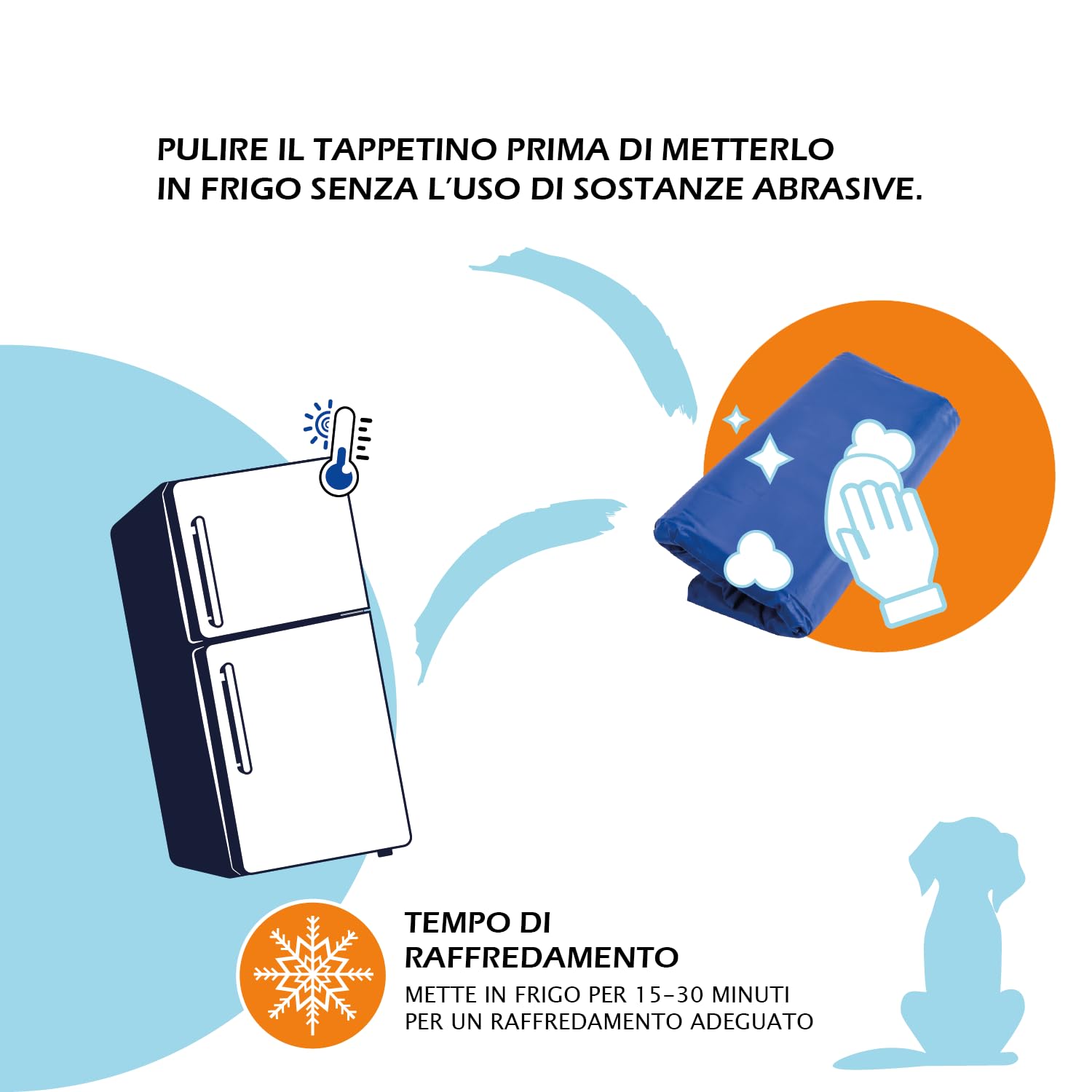 BPS BUENA PET SHOP Tappetino Refrigerante Cane Gatti, misura 90x70cm comodo e SPAZIOSA, in Gel Non tossico, autoraffredamento senza corrente, fresco estare