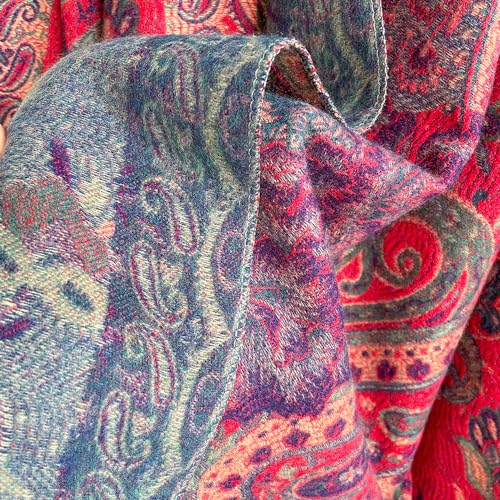 200cm*65cm Women's Large Ethnic Style Jacquard Shawl Cashmere Embroidered Tassel Scarf Wedding Shawl &Pashmina Shawl4