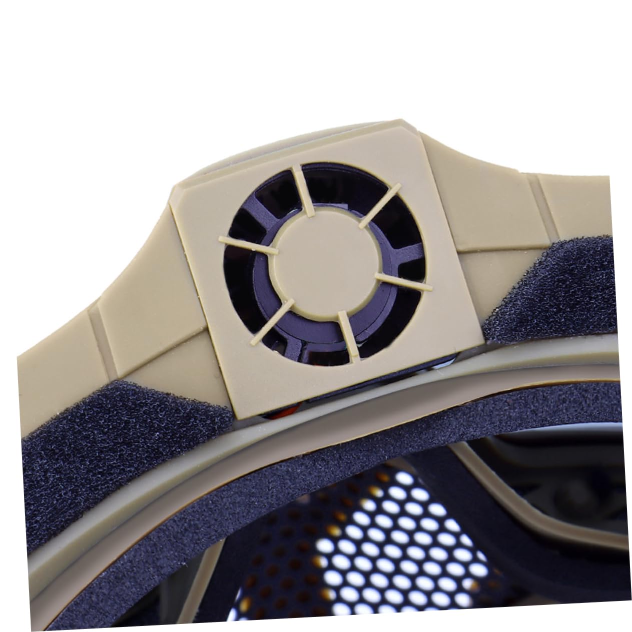 Happyyami 1set Maschera Protettiva Per Attività All Aperto Con Occhiali Antifog e Ventilatore Mini Senza Batteria Colore Per Sci e Ciclismo