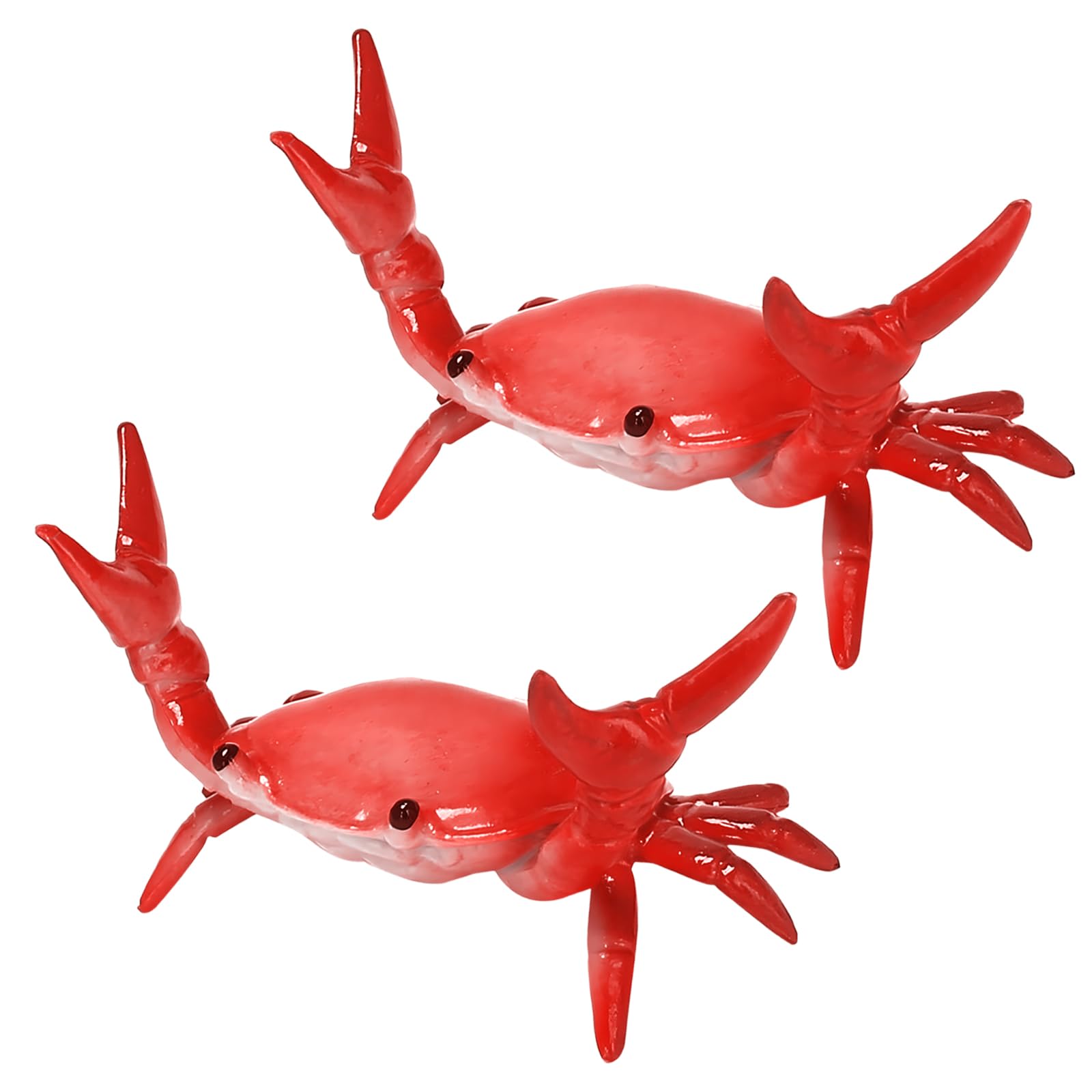 Gmhlles Red 2 Pcs Desk Crab Pen Holder, Weightlifting Crabs Pen Stand Storage Rack,Desk Pen Holders And Accessories