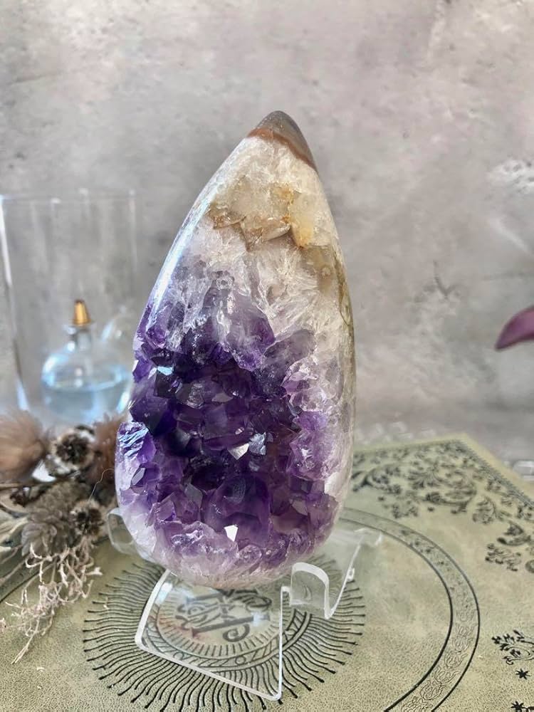 アメジストドーム　シトリン 43.2Kgブラジル産アメジストドーム同梱不可 (特大品) [t611-9066]