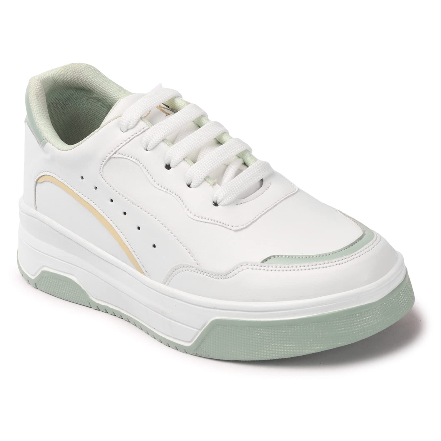 PrasKingWomen Trendy Casual Sneaker Shoes Lightweight Soft & Comfortable with Extra Cushion Lace-Up Shoes for Women's & Girl's