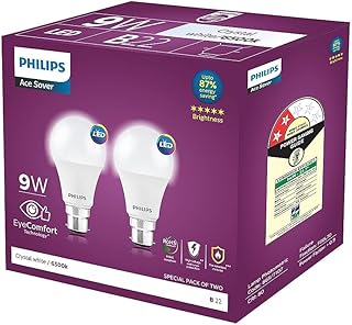 Philips 9-Watts Multipack B22 LED Cool Day White LED Bulb, Pack of 2, (Ace Saver) Price in India