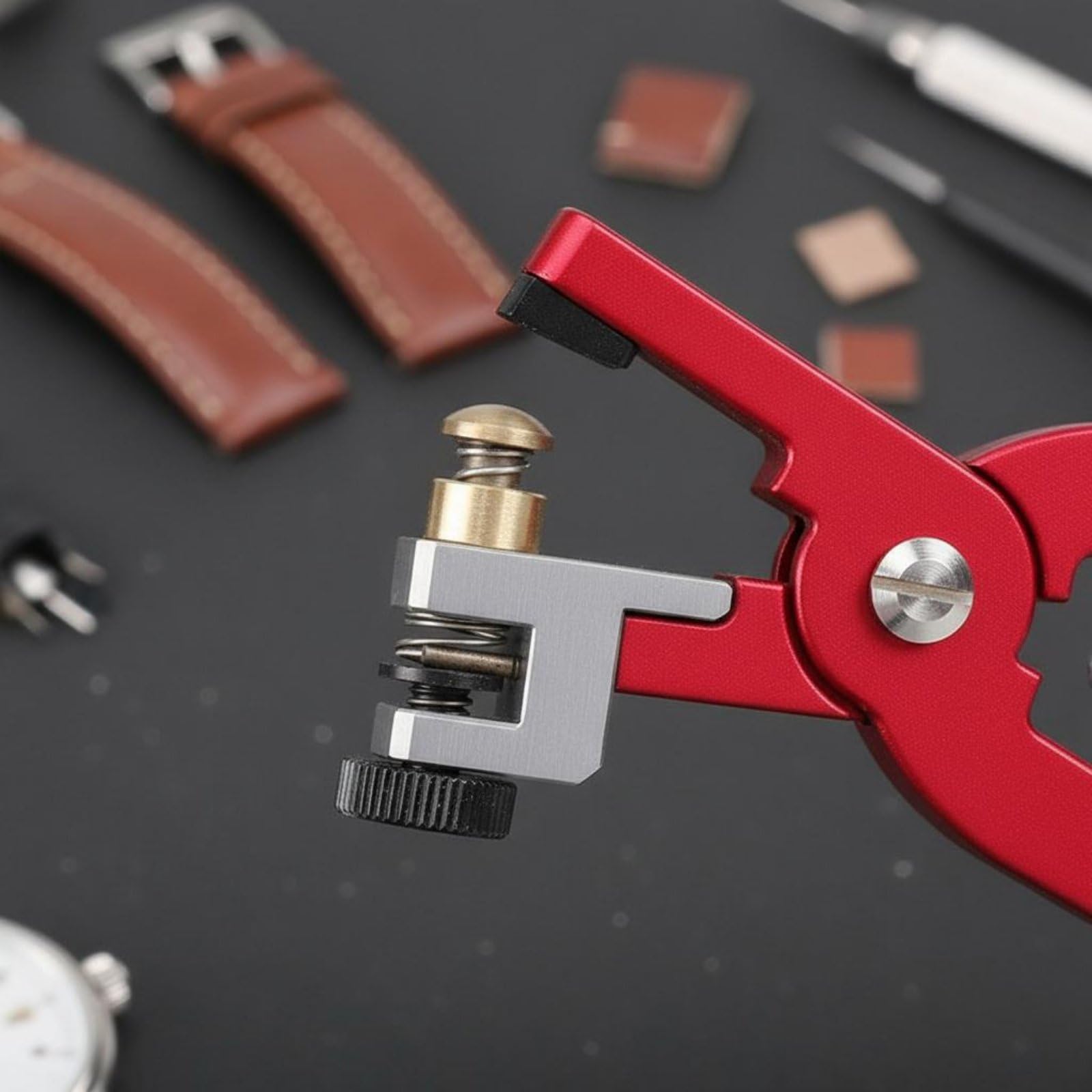 Colcolo Reparación Relojes Pinzas Correa Resorte Herramienta Precisión Corte Diseño Confortable Adecuado para Personalización Relojes Trabajos Delicados Usuarios Expertos