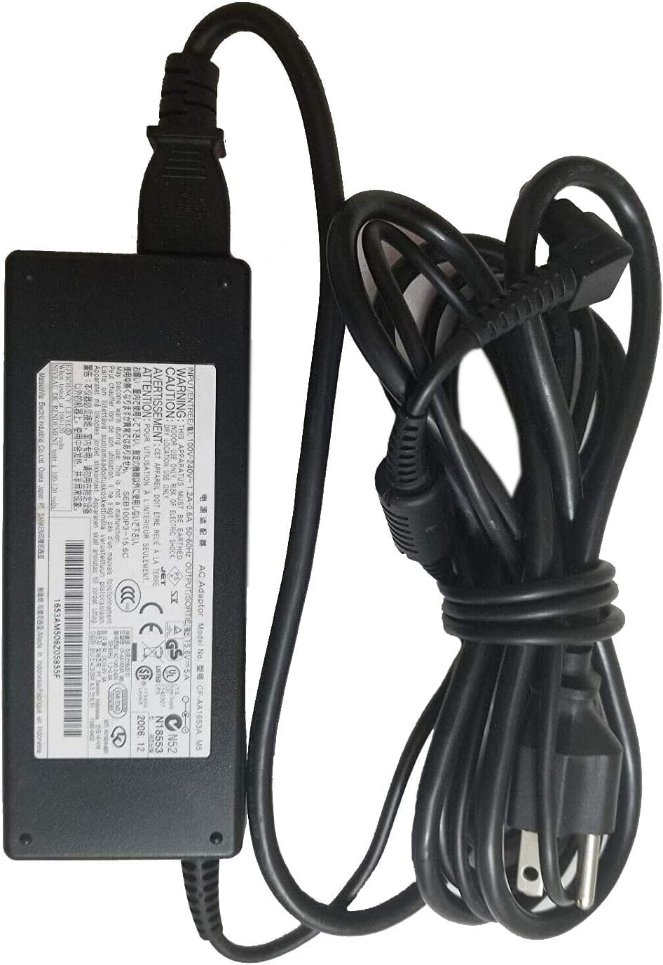 Power Cord 15.6V 5A 78W CF-AA1653A M5 CF-AA1623A Power Supply for Panasonic Toughbook CF-31 CF-53 CF-52 CF-19 ac Charger